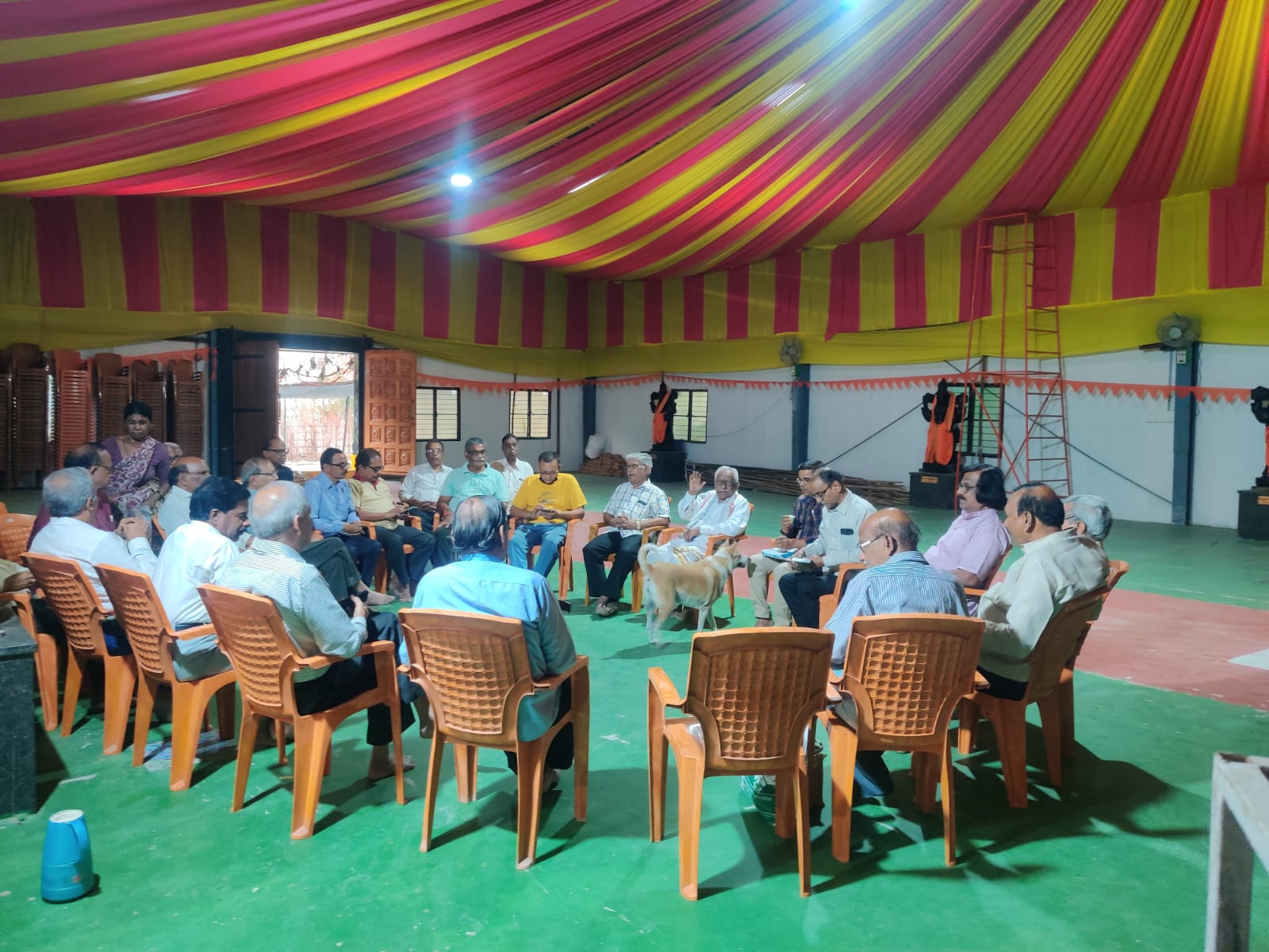 K Krishna Murty garu speeking in OKA MANCHI MAATA Program.